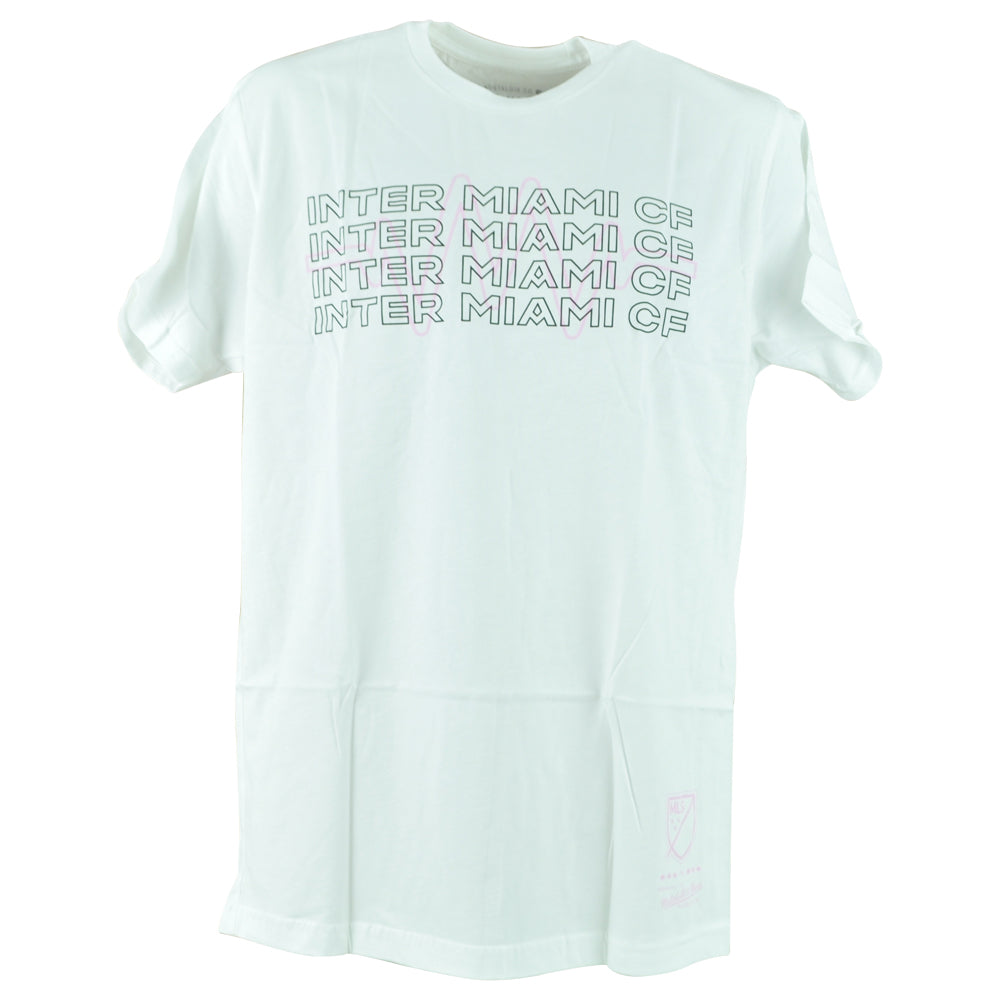 MLS Mitchell & Ness Inter Miami CF Repeat Adults Soccer Futbol Tshirt Tee