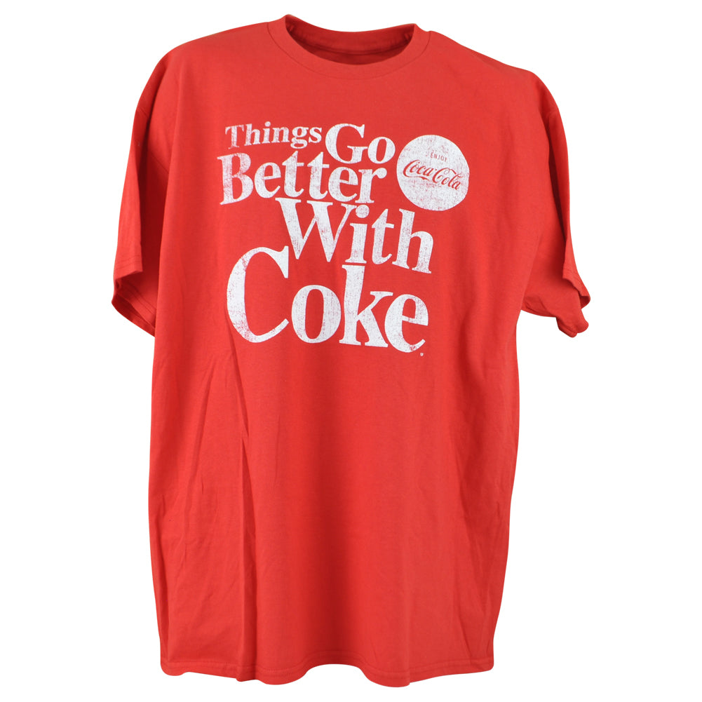 Coca Cola Things Go Coke Drink Beverage Soda Red Adults Men Tshirt Tee