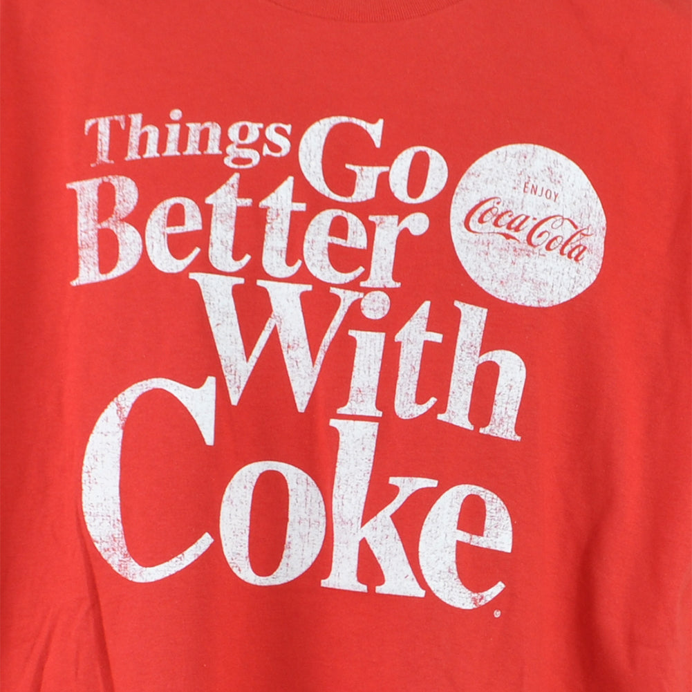 Coca Cola Things Go Coke Drink Beverage Soda Red Adults Men Tshirt Tee
