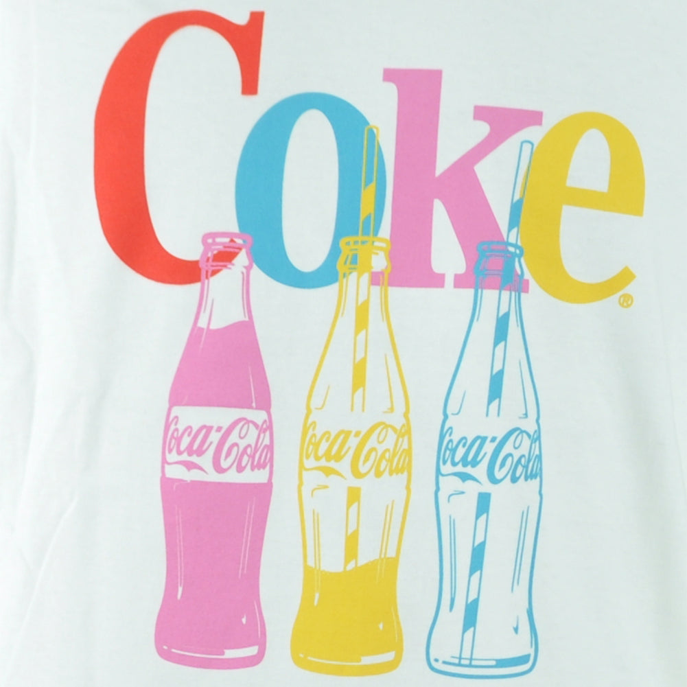 Coca Cola Drink Beverage Soda Short Sleeve White Adults Men Tshirt Tee