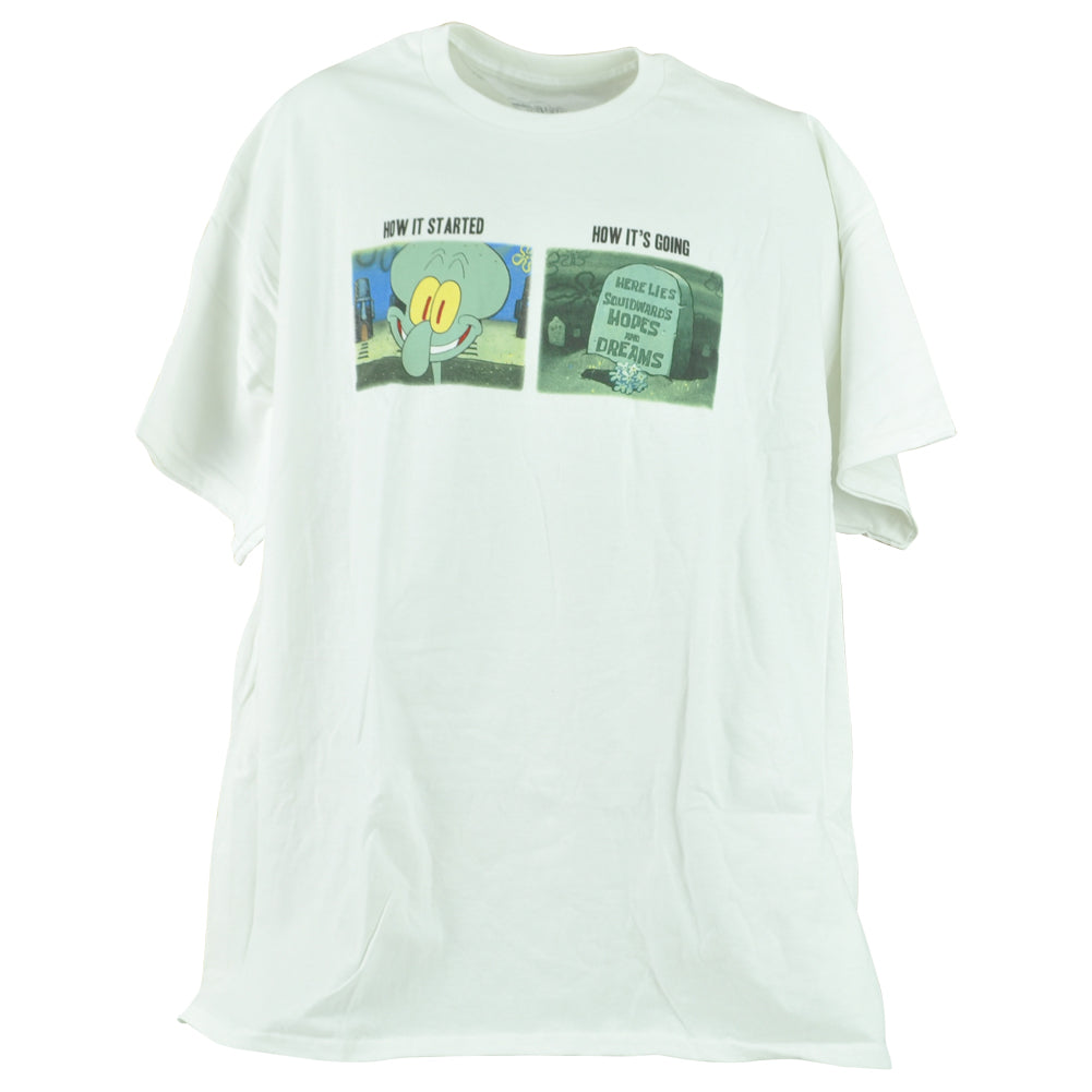 Nickelodeon Spongebob Squarepants Squidwards Cartoon Adults Tshirt Tee 2-XLarge