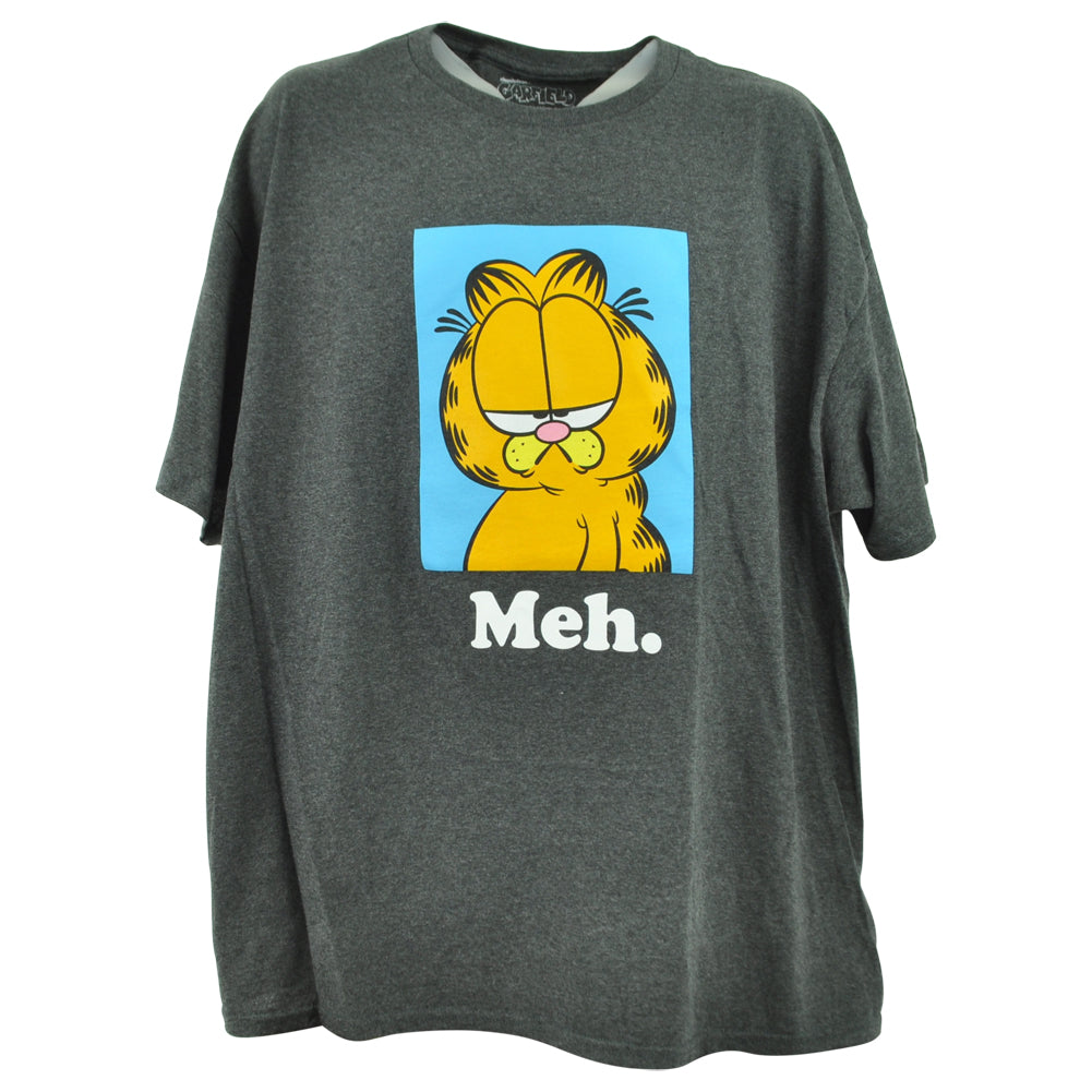 Nickelodeon Garfield Meh Comic Strip Movie TV Crew Neck Adult Tshirt Tee