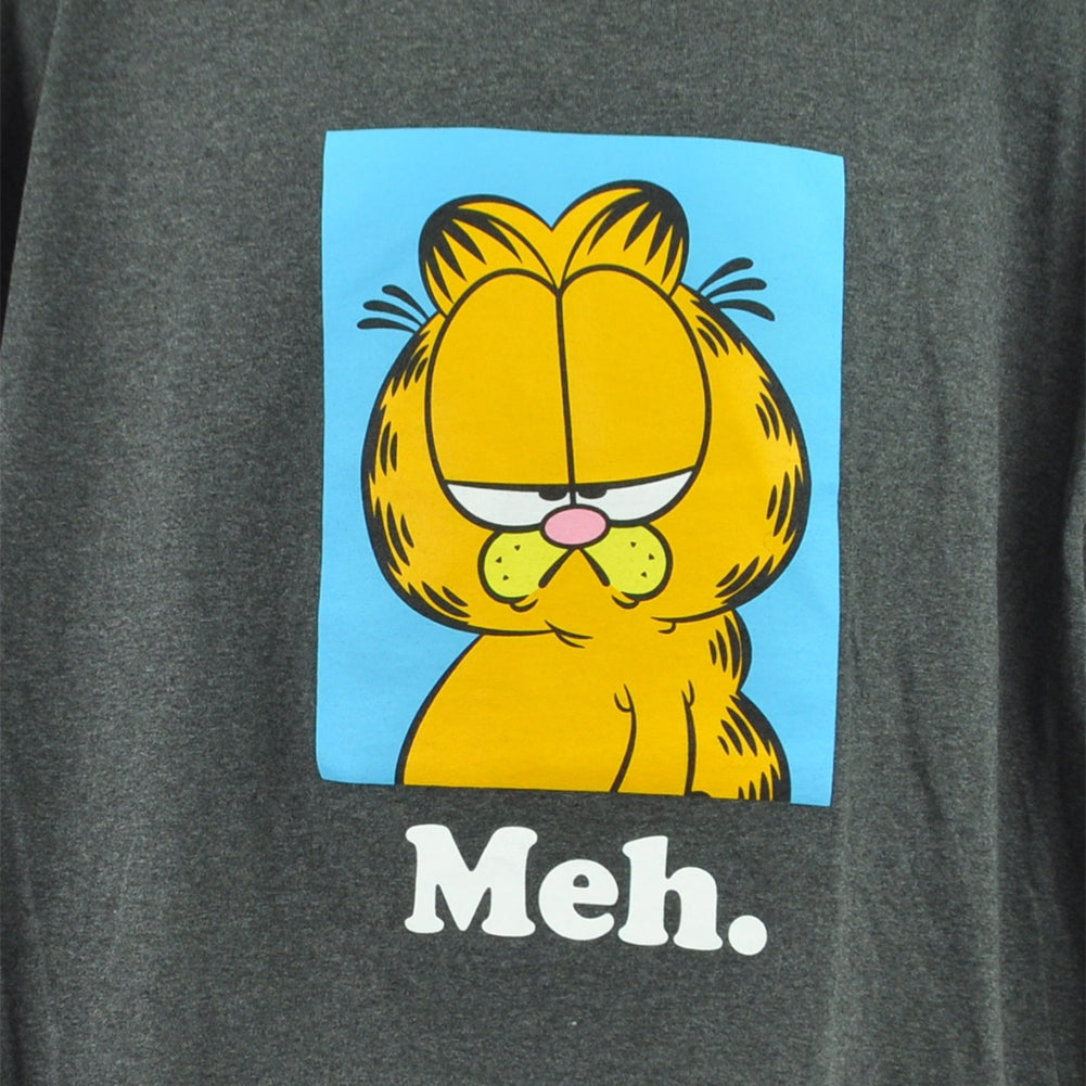 Nickelodeon Garfield Meh Comic Strip Movie TV Crew Neck Adult Tshirt Tee