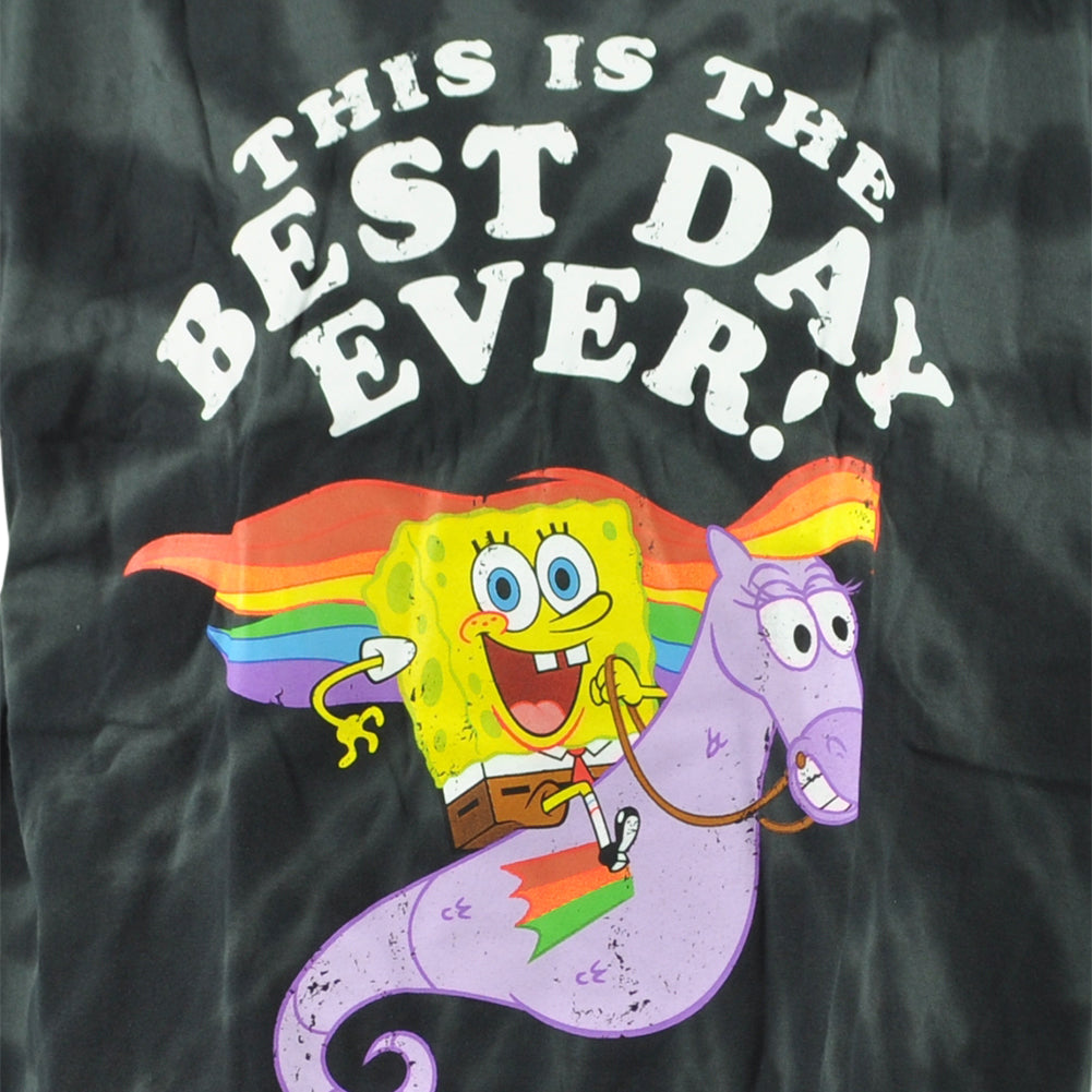 Nickelodeon Spongebob Squarepants Best Day Ever Cartoon Adults Tshirt Tee