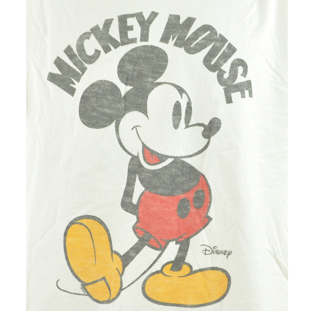 Disney Mickey Mouse Cartoon White Short Sleeve Adults Men Tshirt Tee