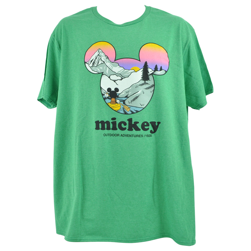 Disney Mickey Mouse Outdoor Adventures 1928 Cartoon Adults Tshirt Tee
