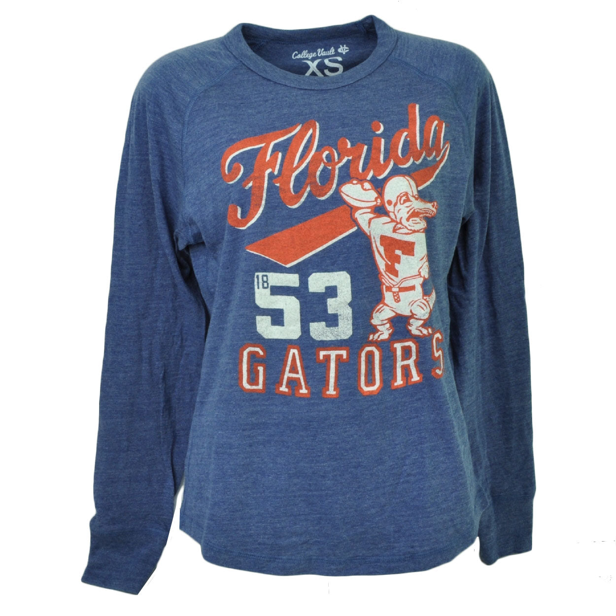 NCAA Florida Gators Blue Long Sleeve Tshirt Loose Fit Womens Ladies Pullover