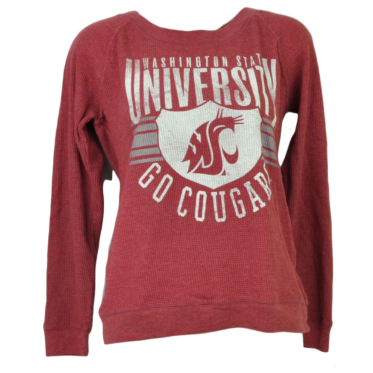 NCAA Washington State Cougars Red Thermal Long Sleeve Womens Ladies Pullover