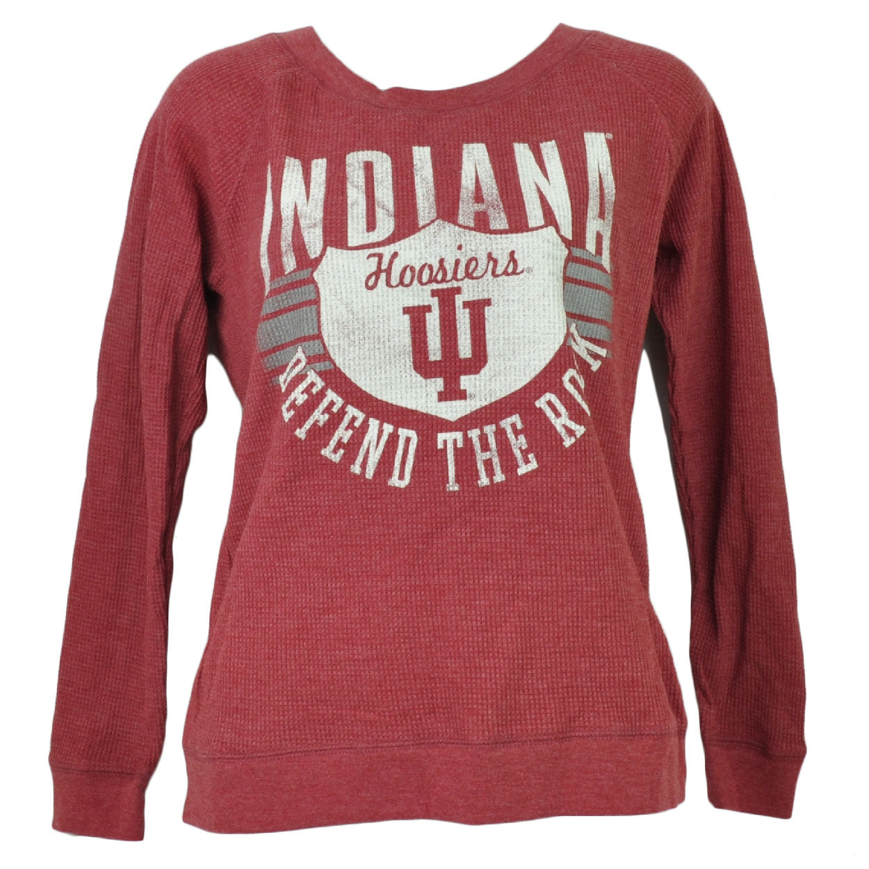 NCAA Indiana Hoosiers Red Thermal Long Sleeve Womens Ladies Pullover Sports