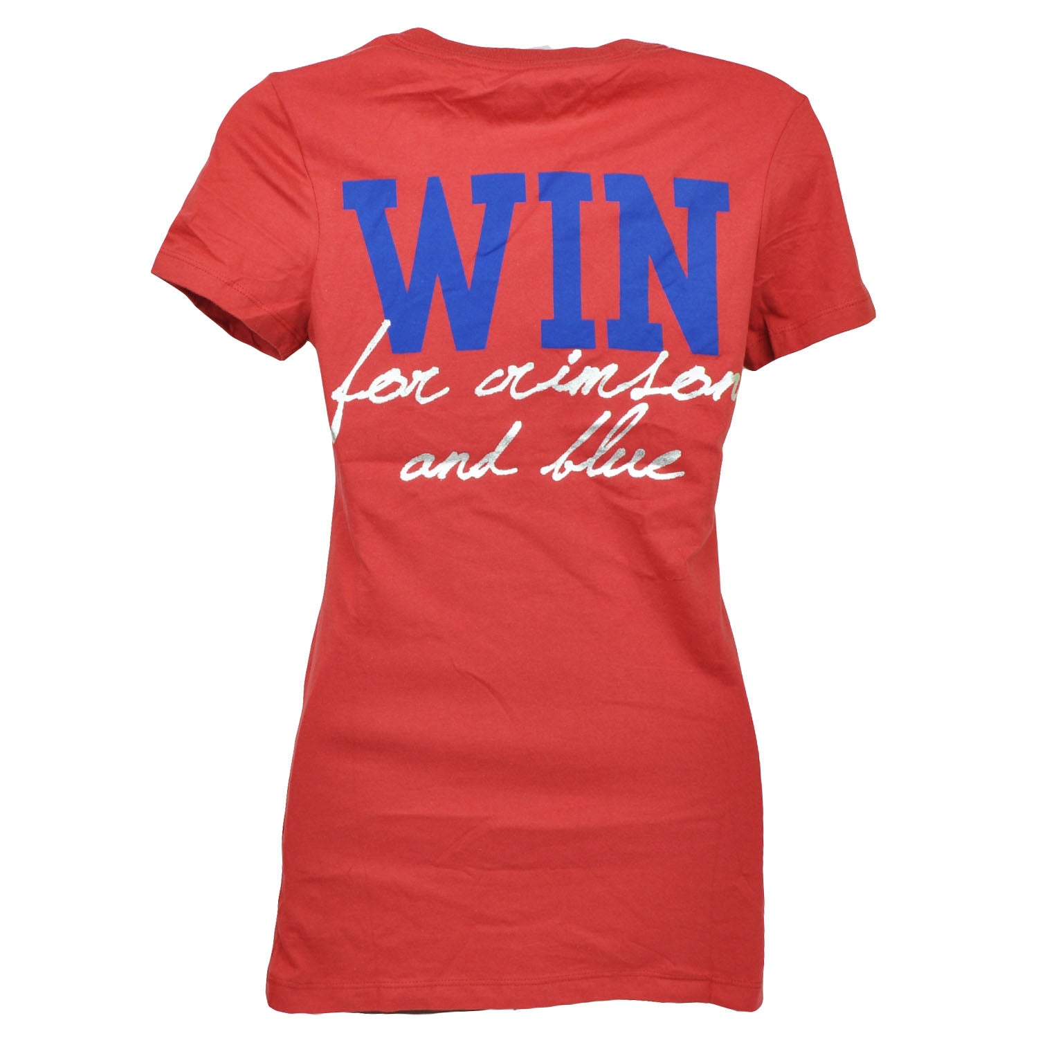 NCAA Kansas Jayhawks Red V Neck Tshirt Tee Womens Short Sleeve Cotton 1XLarge