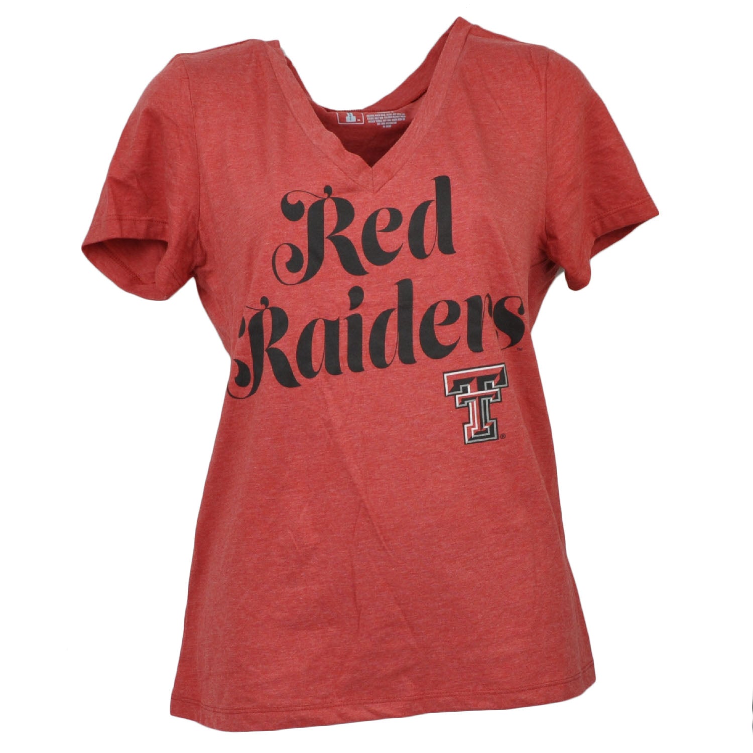 NCAA Texas Tech Red Raiders V Neck Womens Short Sleeve Tshirt Tee Ladies Sports