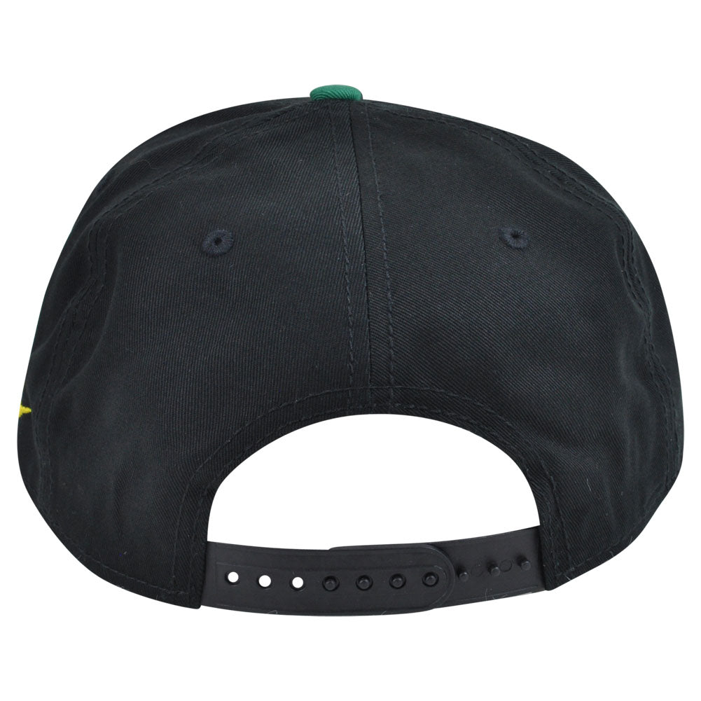 Blunt Weed Leaf Black Flat Bill Snapback Marijuana Ganja Spencers Smoke Hat Cap