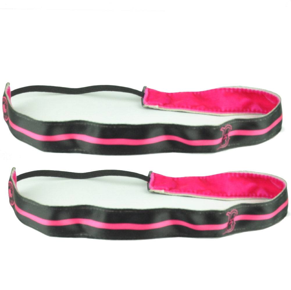 Boston Red Sox Black Pink Elastic Headband Womens Hair Accessory Baseball Spirit