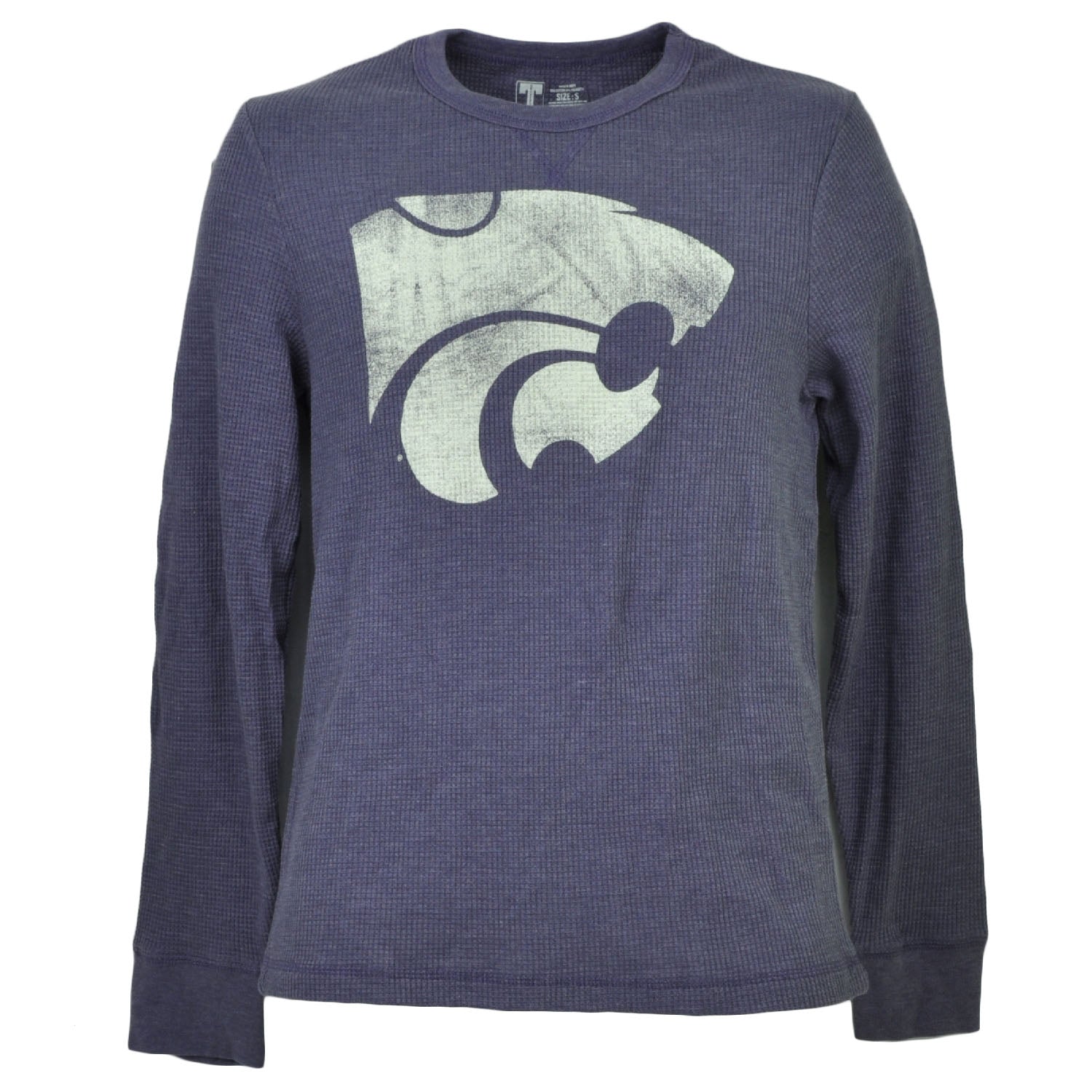 NCAA Kansas State Wildcats Mens Adult Thermal Pullover Shirt Long Sleeve Purple