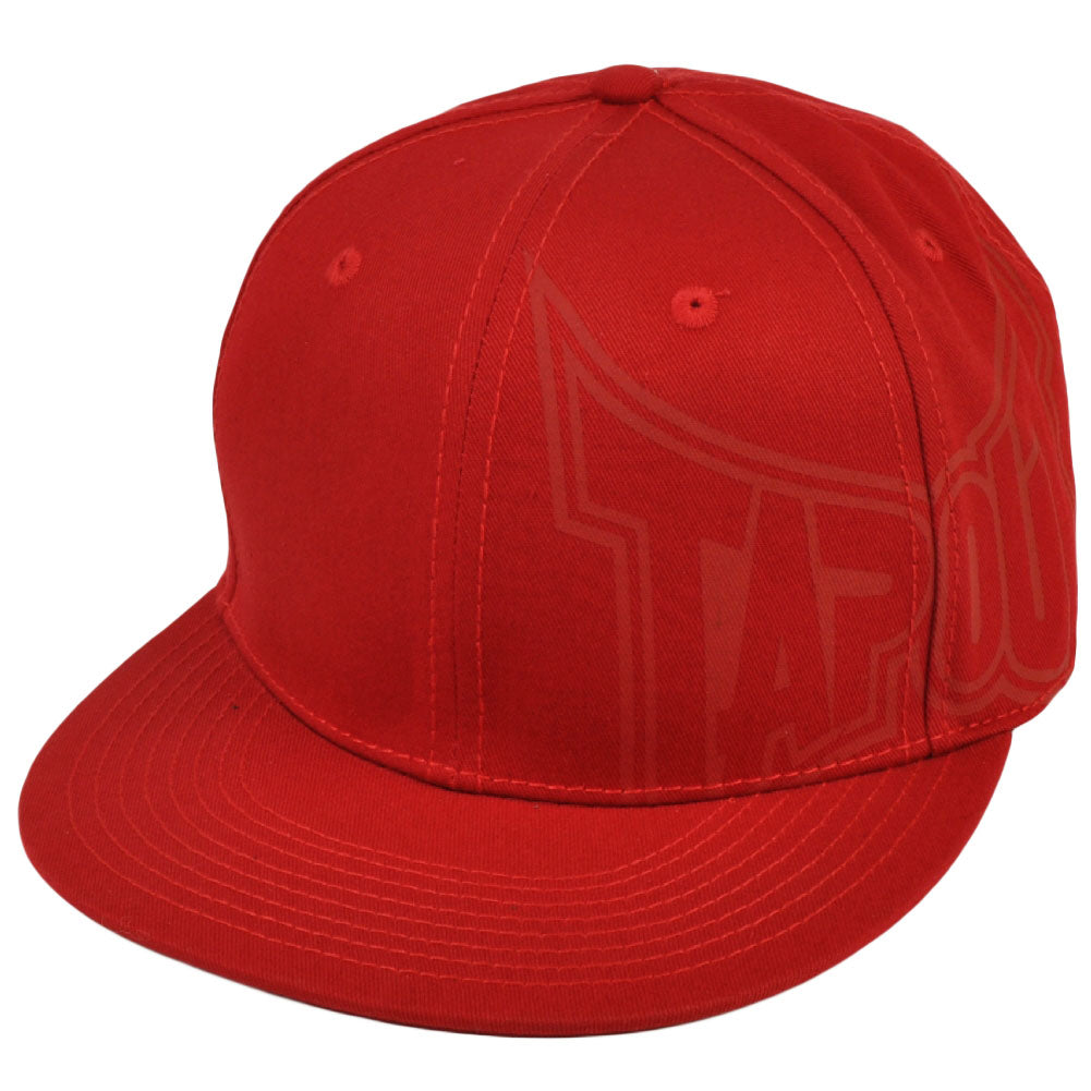 Tapout UFC MMA Caged Mixed Martial Arts Flat Bill Red Flex Fit One Size Hat Cap