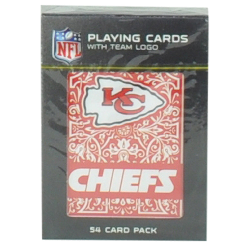 NFL Kansas City Chiefs Playing Cards Standard Size 52 Cards Plus 2 Jokers Sport