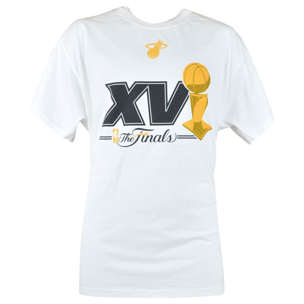 NBA The Finals Miami Heat 2012 Championship Cope XV Tshirt Men Adult White