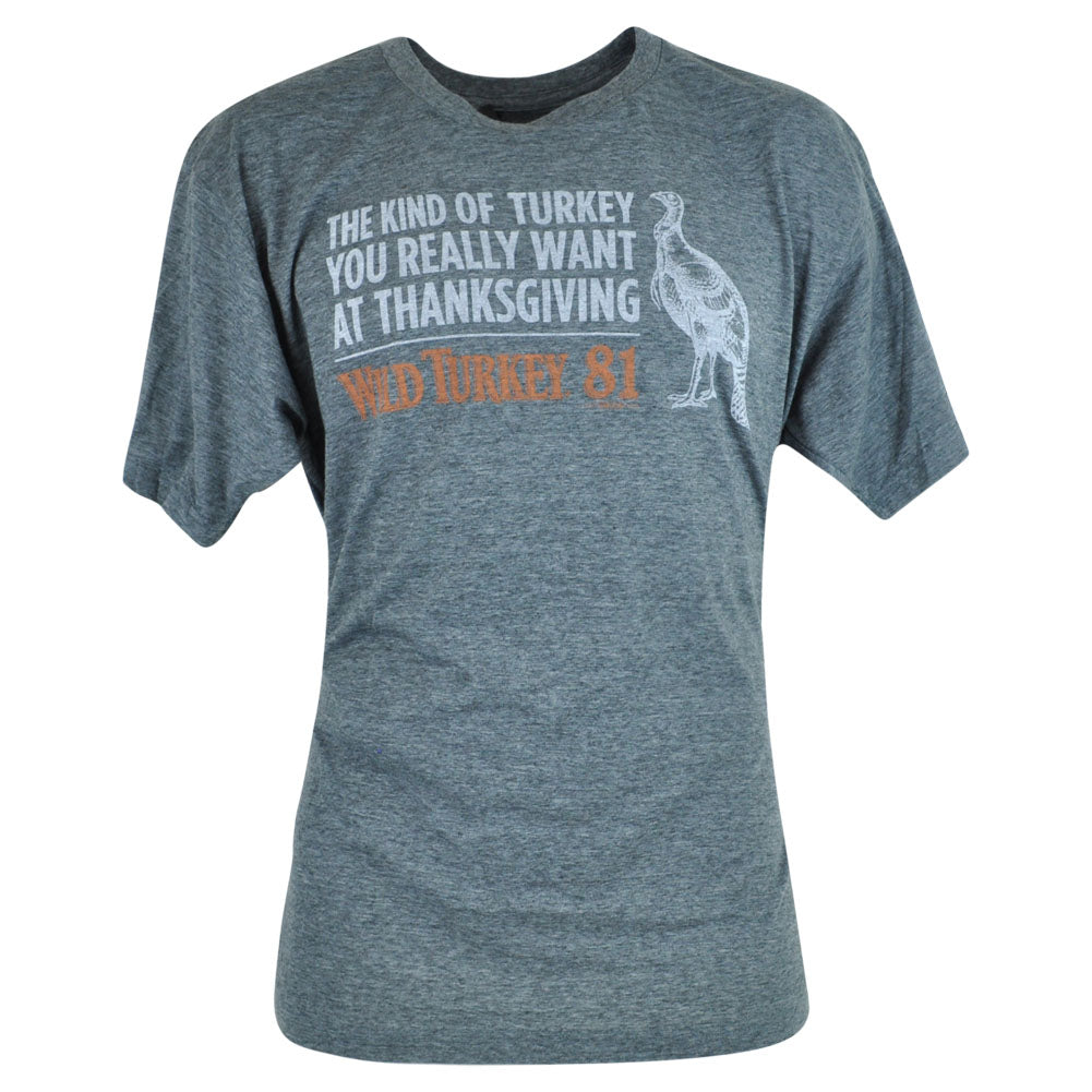 Wild Turkey American Honey Whisky 81 Alcohol Drink Tshirt Tee Gray