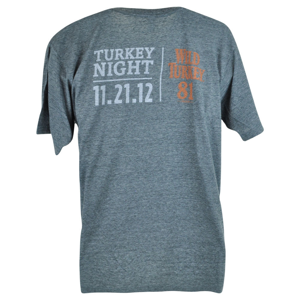 Wild Turkey American Honey Whisky 81 Alcohol Drink Tshirt Tee Gray