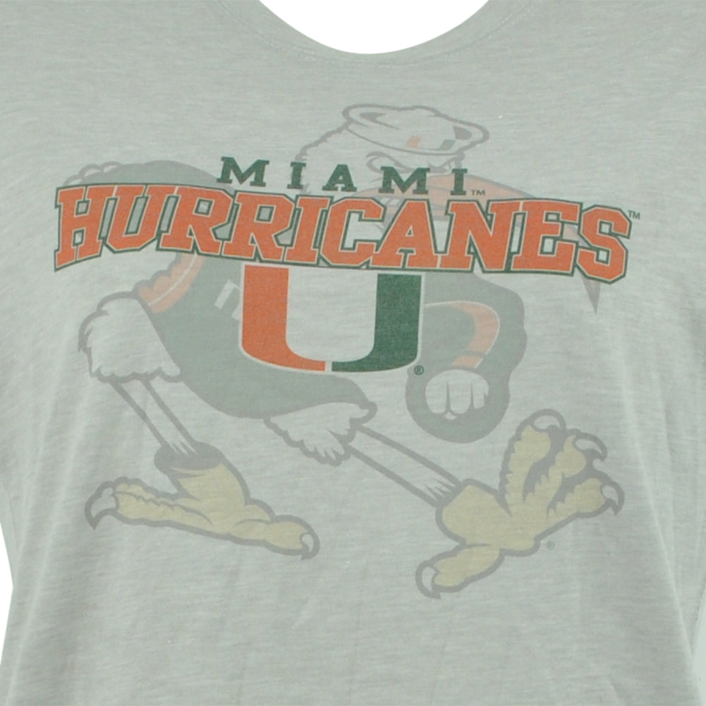 NCAA LW Miami Hurricanes Short Sleeve Crew Neck Womens Ladies Tshirt Tee