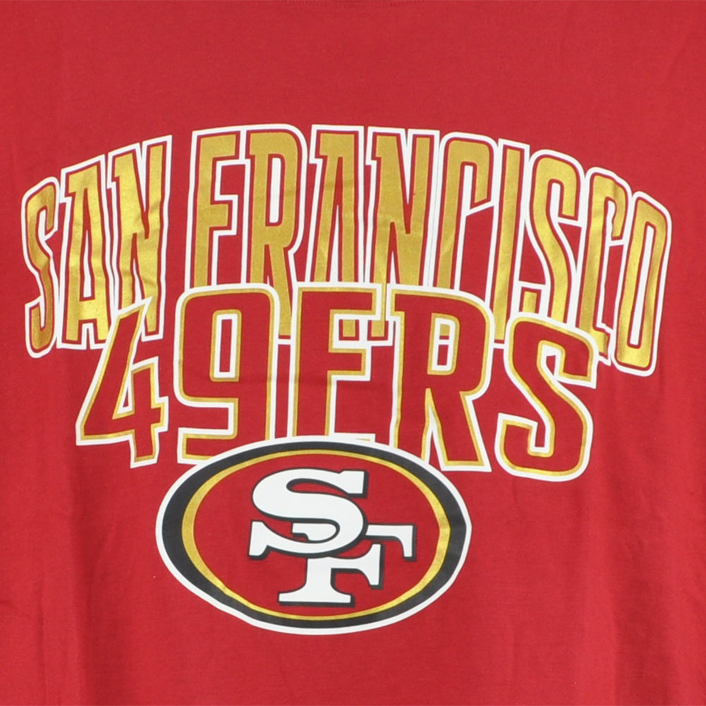 NFL San Francisco 49ers Crew Neck Short Sleeve Red Adult Man Tshirt Tee