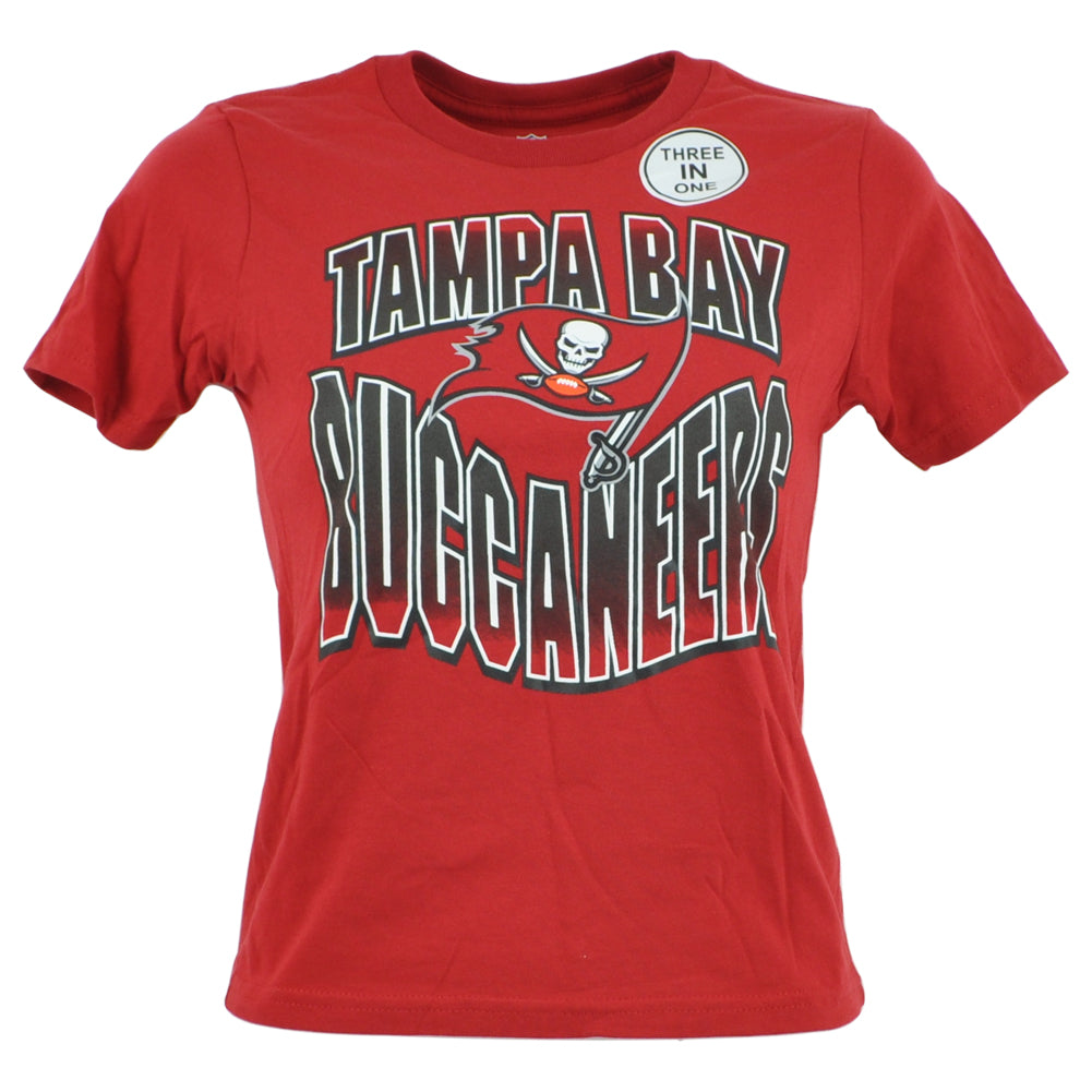 NFL Tampa Bay Buccaneers Cannons Long Sleeve Boys Kids Tshirt Tee Combo Set
