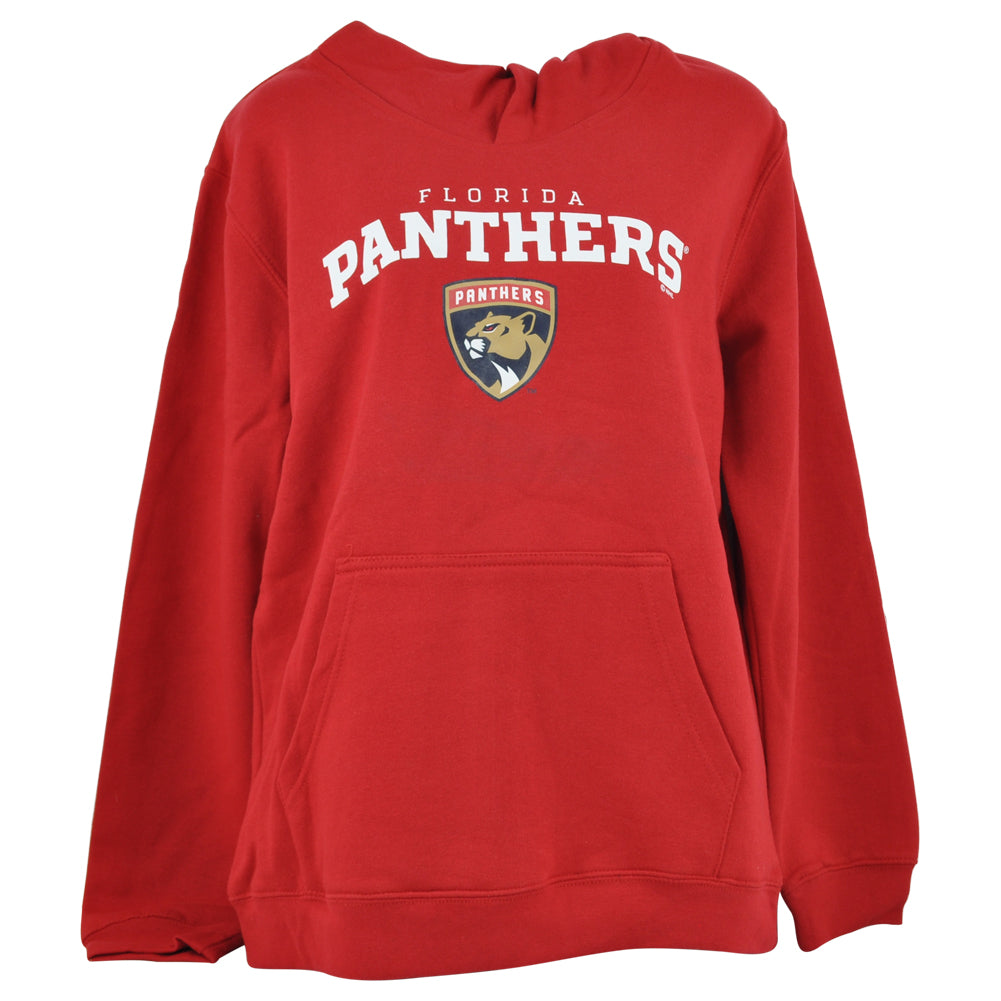 NHL Florida Panthers Hockey Youth Boys Fleece Pullover Hoodie Red 18/20