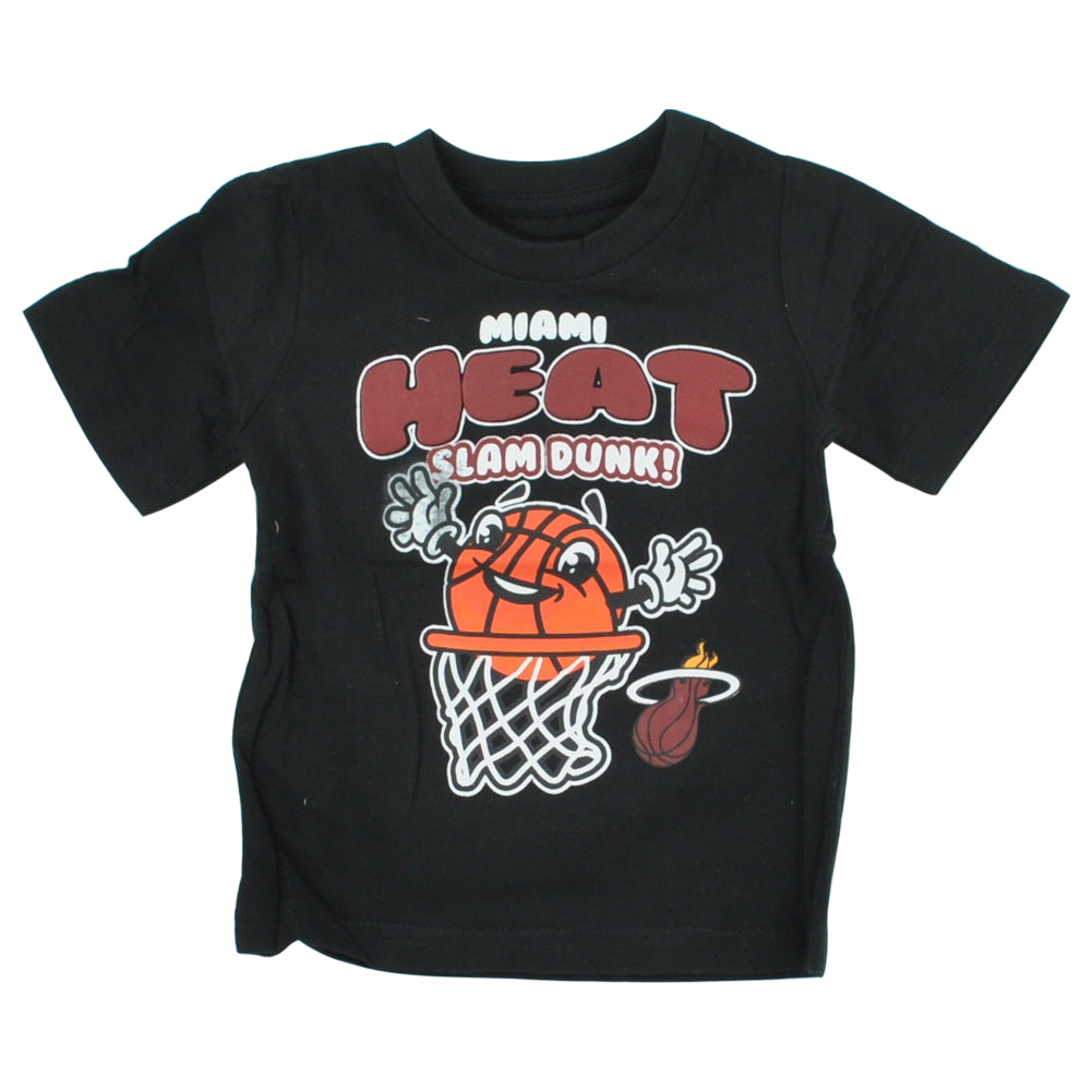 NBA Miami Heat Slam Dunk Short Sleeve Crew Neck Infant Baby Tshirt Tee 18 Months
