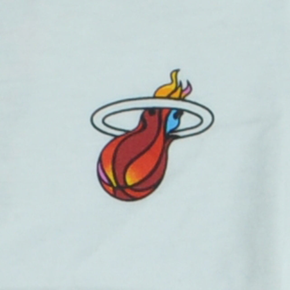 NBA Miami Heat White Short Sleeve Crew Neck Infant Baby Tshirt Tee