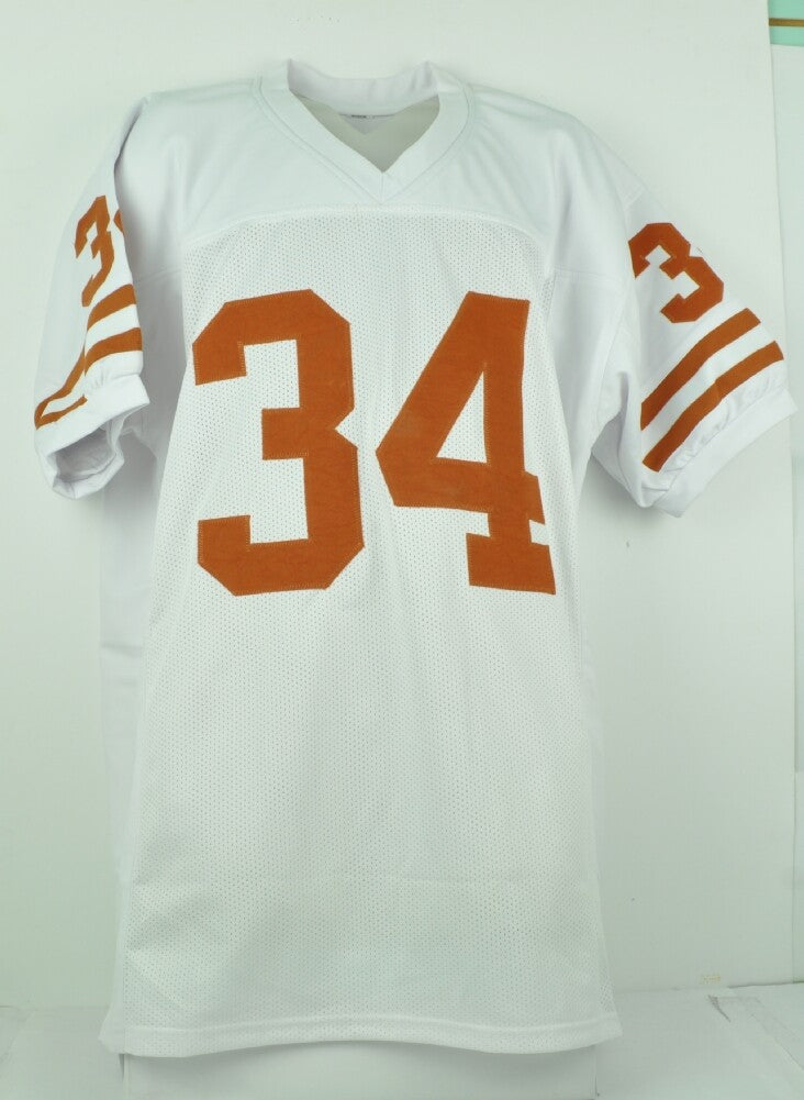 NCAA Texas Longhorn Ricky Williams # 34 White Jersey Autographed Signed JSA