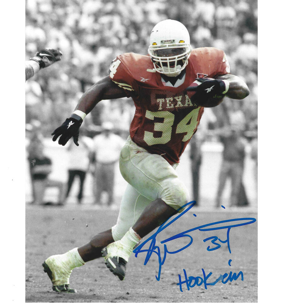 NCAA Texas Longhorns Ricky Williams #34 Hook'em Photograph Signed 8x10 Picture