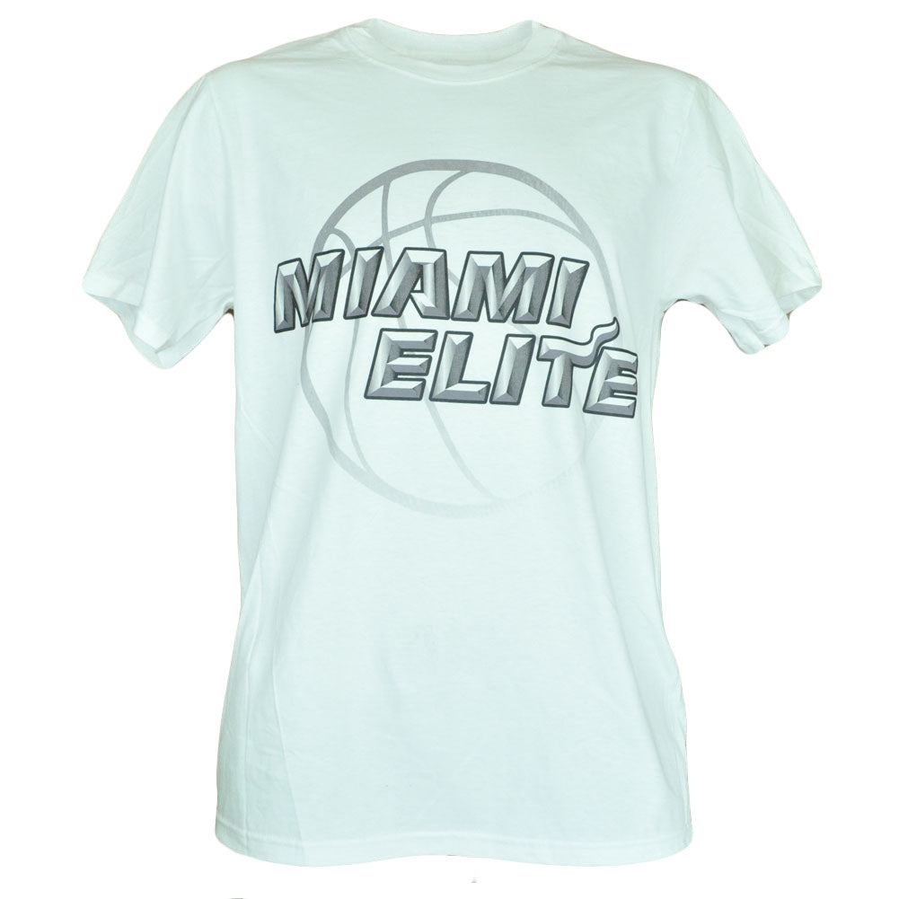 NBA Miami Elite 2013 Back to Back Champions White Adult Support Tshirt Tee