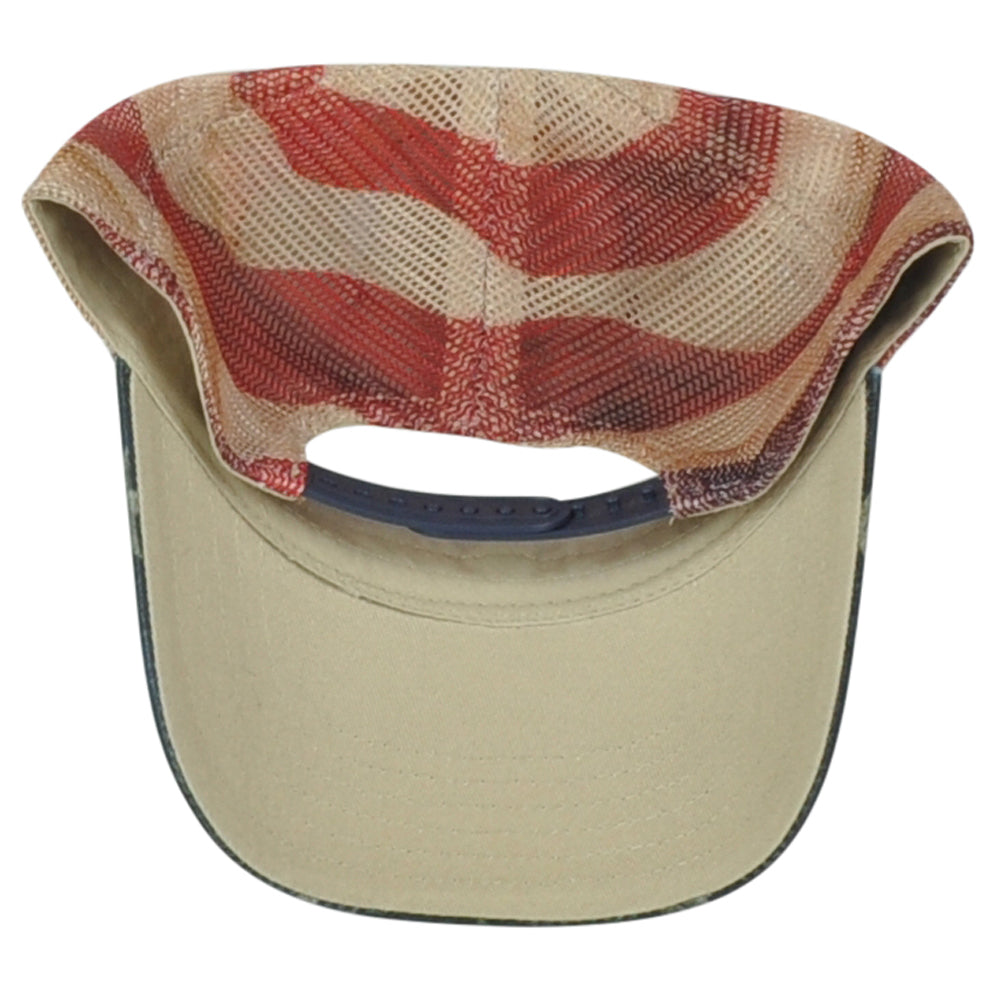TOW United States Flag Curved Bill Mesh Trucker Snapback USA America Hat Cap