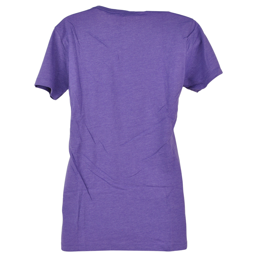 USA Powerlifting Weight Gym Light Purple Crew Neck Womens Ladies Tshirt Tee