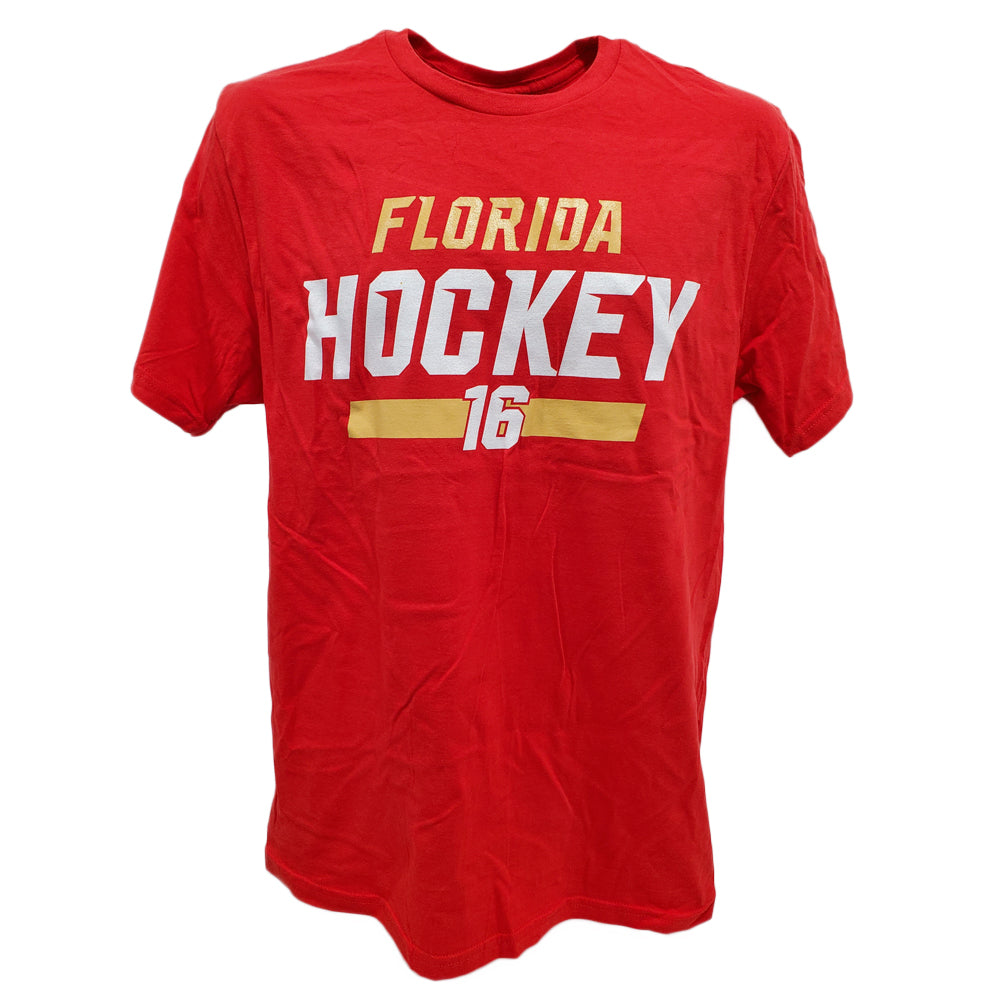 NHL Florida Hockey Panthers Inspired Barkov #16 Adults Men Red Tshirt Tee