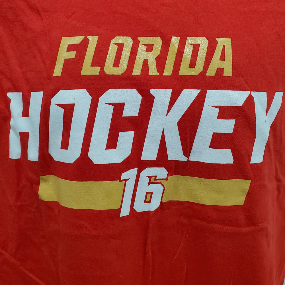 NHL Florida Hockey Panthers Inspired Barkov #16 Adults Men Red Tshirt Tee