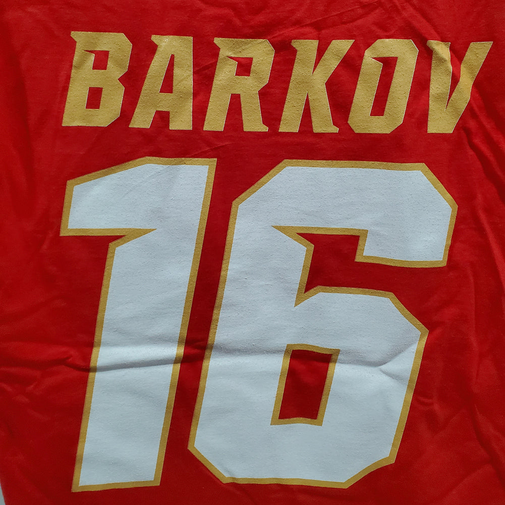 NHL Florida Hockey Panthers Inspired Barkov #16 Adults Men Red Tshirt Tee