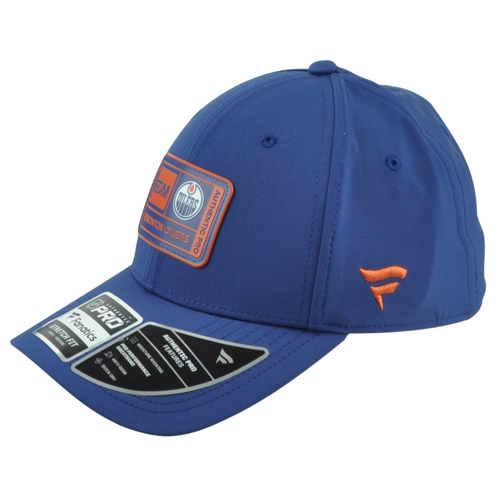 NHL Fanatics Authentic Pro Edmonton Oilers Stretch Fit Flex Fit S/M Hat Cap