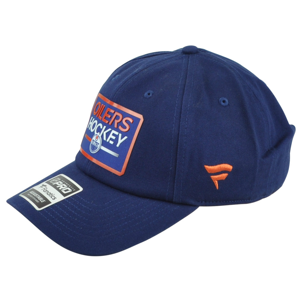 NHL Fanatics Authentic Pro Edmonton Oilers Hockey Curved Bill Adjustable Hat Cap