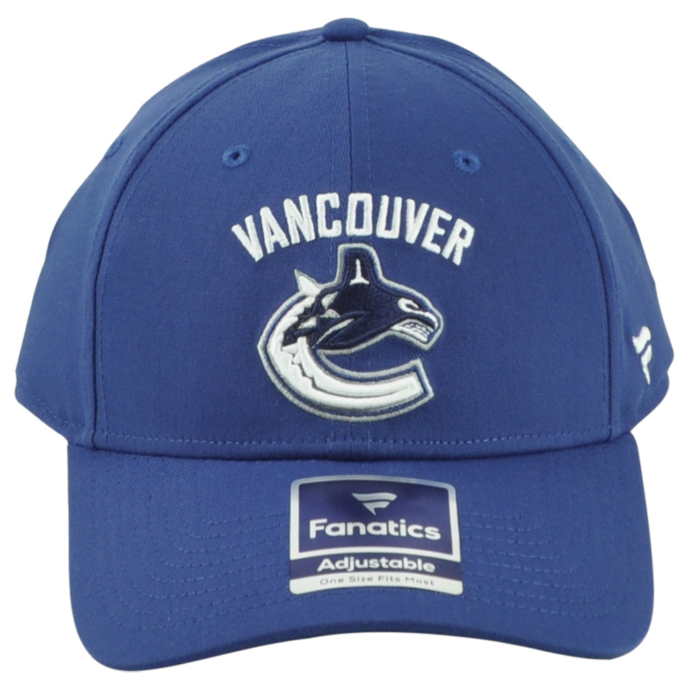 NHL Fanatics Authentic Pro Vancouver Canucks Curvedl Bill Men Adjustable Hat Cap