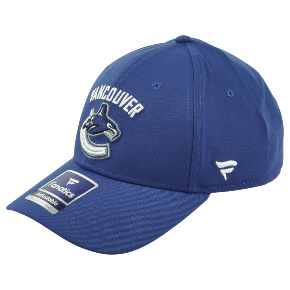 NHL Fanatics Authentic Pro Vancouver Canucks Curvedl Bill Men Adjustable Hat Cap