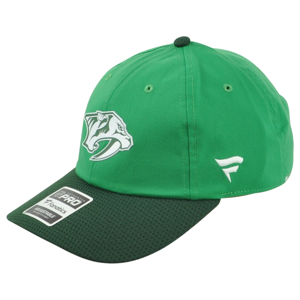 NHL Fanatics Authentic Pro Nashville Predators NSH Curved Bill Shamrock Hat Cap