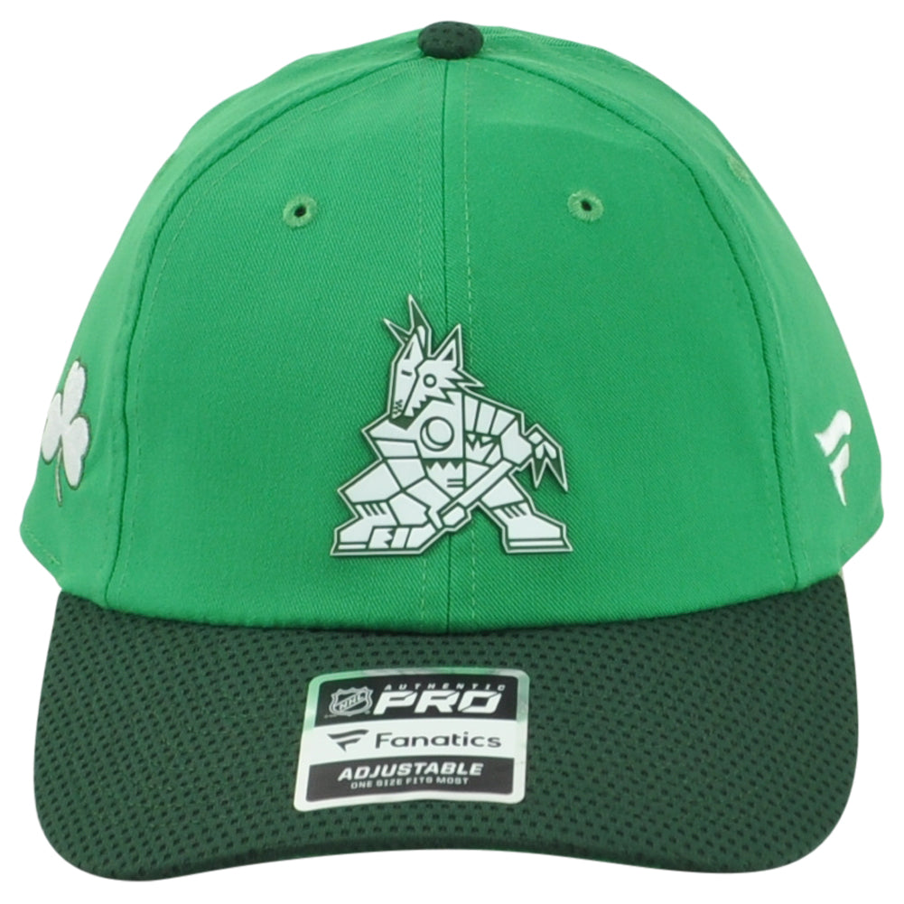 NHL Fanatics Authentic Pro Arizona Coyotes Kachina Curved Bill Shamrock Hat Cap