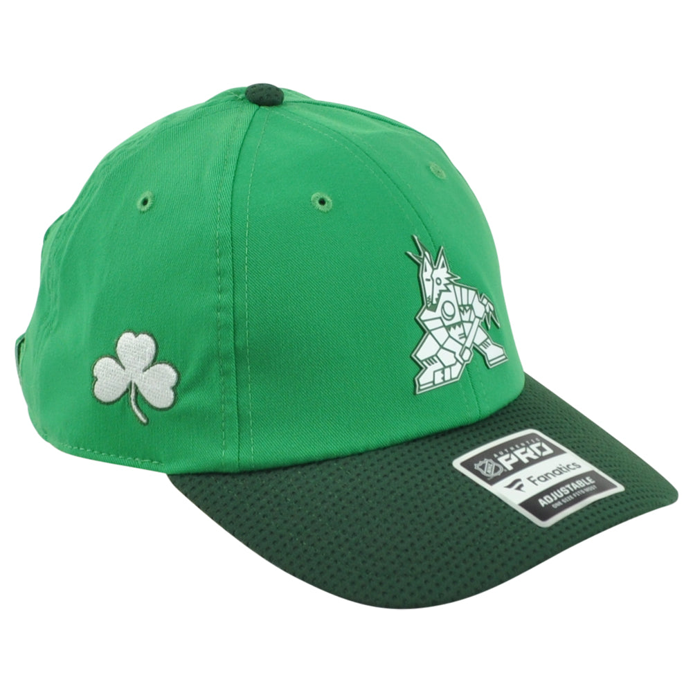 NHL Fanatics Authentic Pro Arizona Coyotes Kachina Curved Bill Shamrock Hat Cap