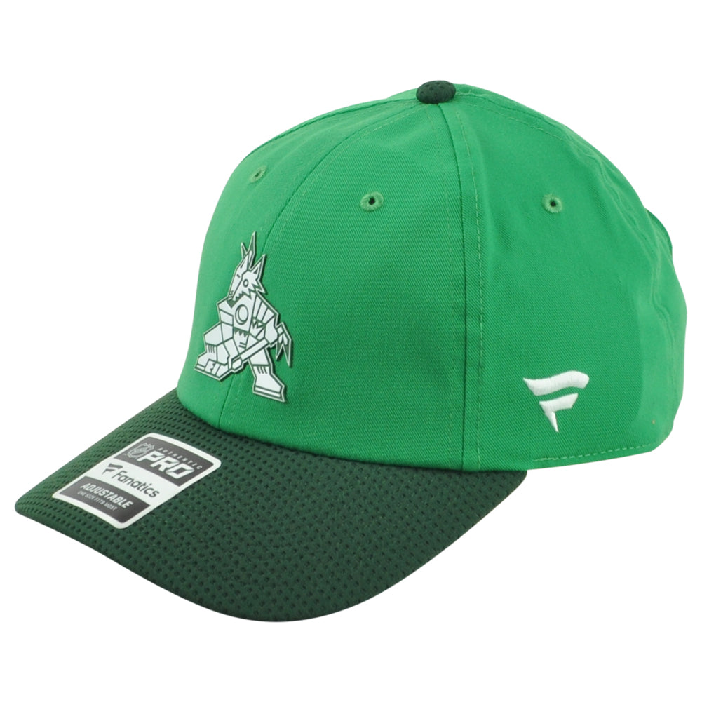 NHL Fanatics Authentic Pro Arizona Coyotes Kachina Curved Bill Shamrock Hat Cap
