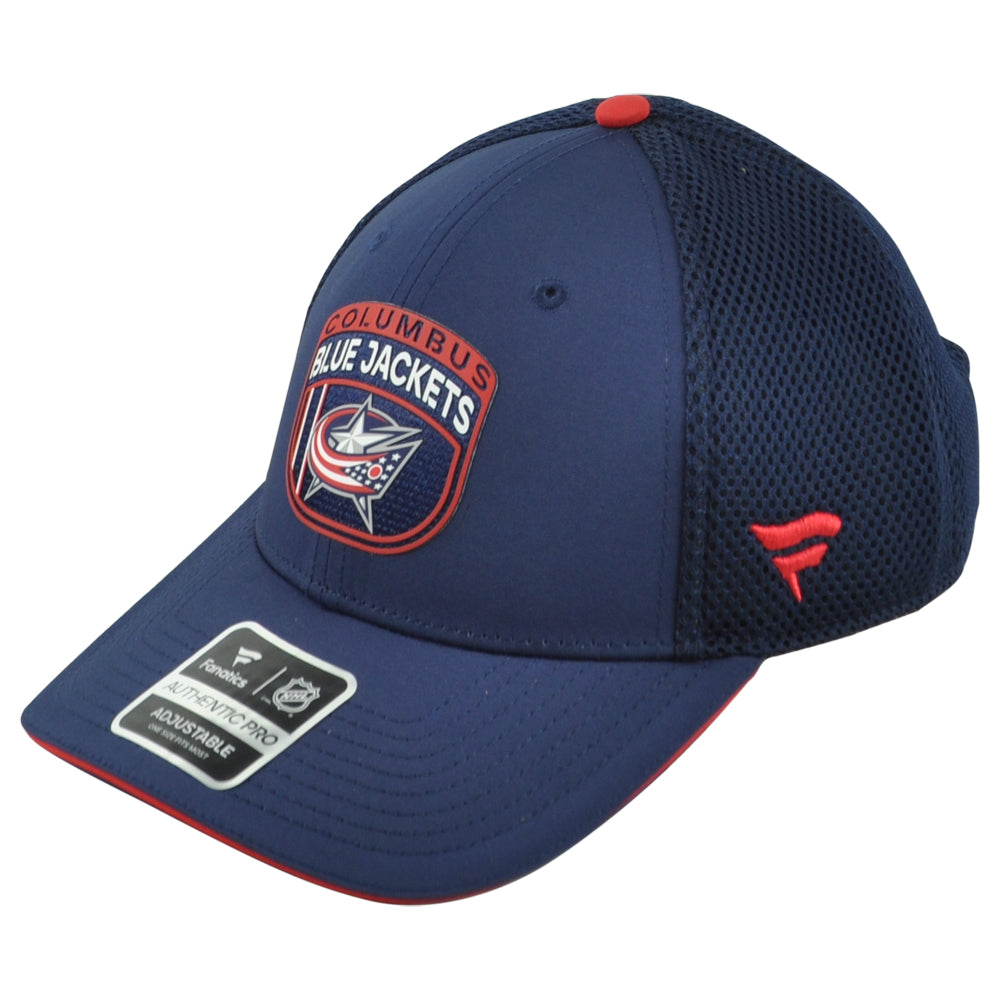 NHL Fanatics Authentic Columbus Blue Jackets Performance Mesh Trucker Hat Cap