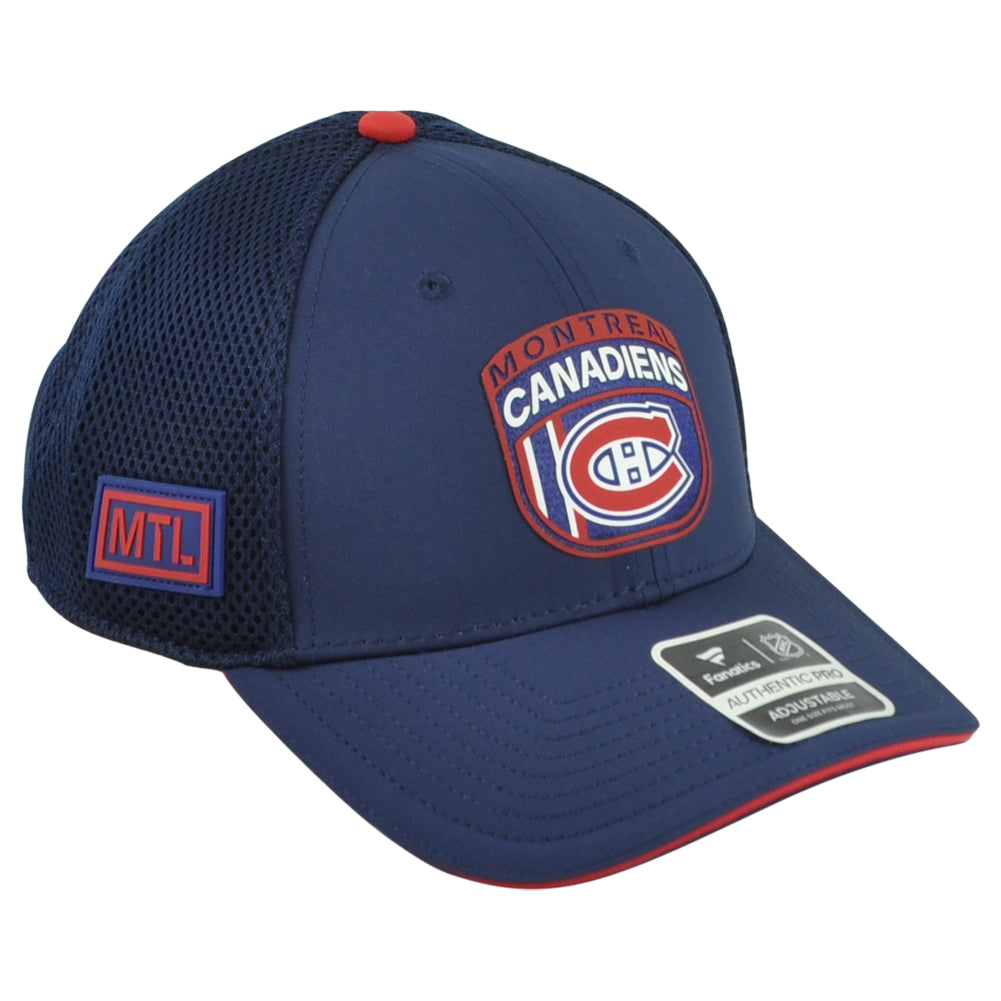 NHL Fanatics Authentic Pro Montreal Canadiens Performance Mesh Trucker Hat Cap