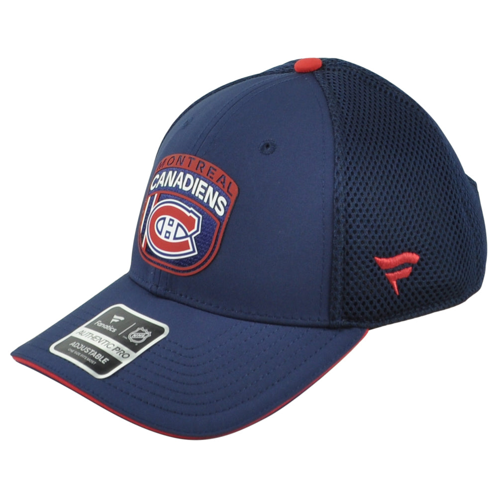 NHL Fanatics Authentic Pro Montreal Canadiens Performance Mesh Trucker Hat Cap