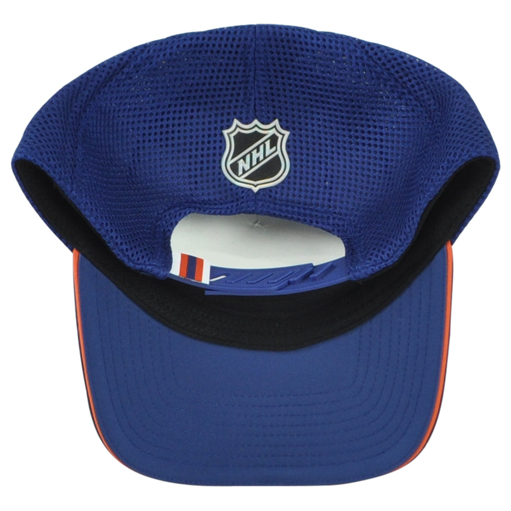 NHL Fanatics Authentic Pro Edmonton Oilers EDM Performance Mesh Trucker Hat Cap