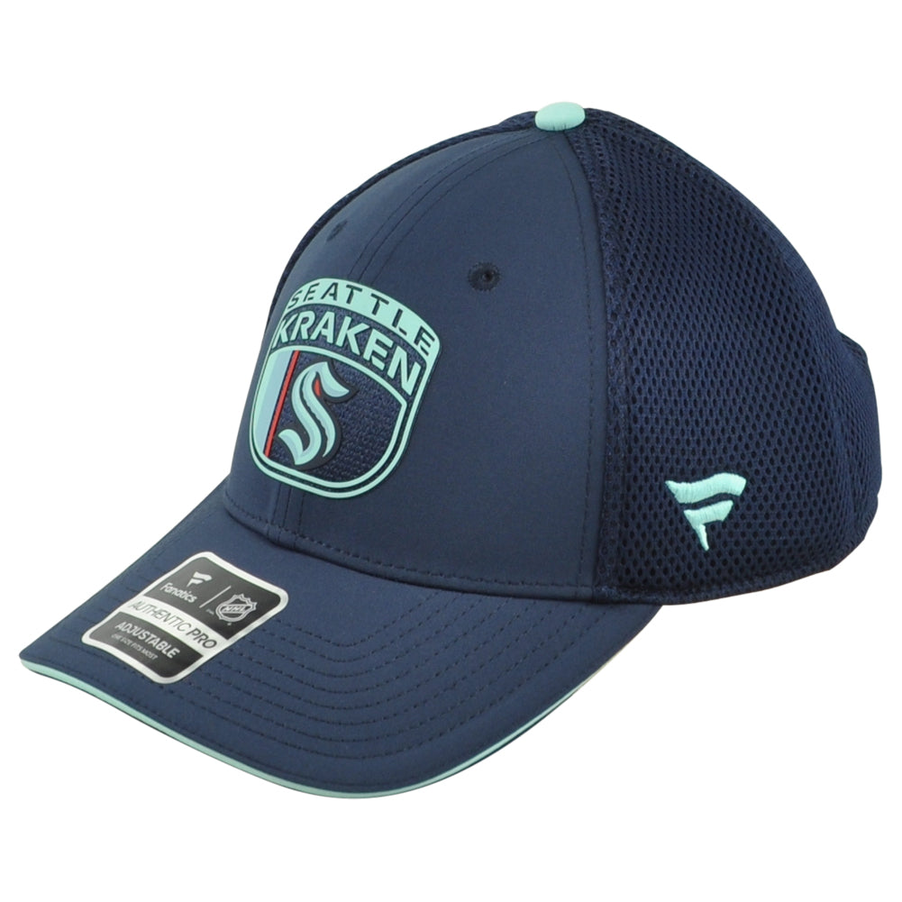 NHL Fanatics Authentic Pro Seattle Kraken SEA Performance Mesh Trucker Hat Cap
